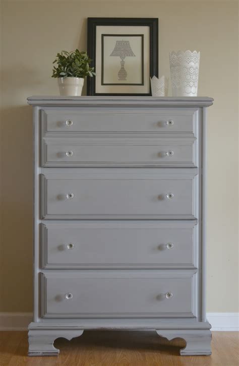 Funky Junk: Paris Gray Chest of Drawers