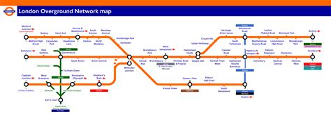 London Overground train / rail maps