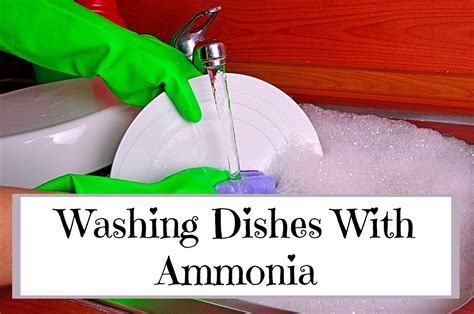 Washing Dishes With Ammonia | ThriftyFun