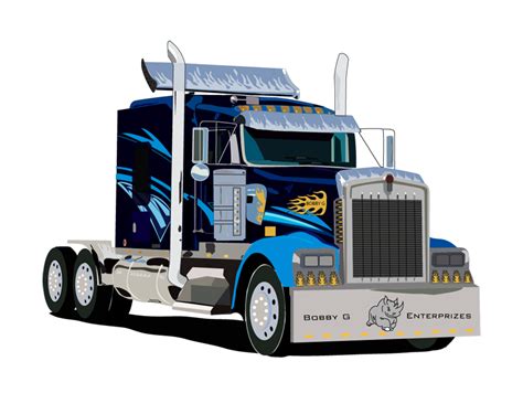 Peterbilt Truck driver Car Driving - Transfer Truck Cliparts png ...