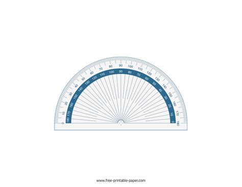 Printable Protractor PDF – Free-printable-paper.com