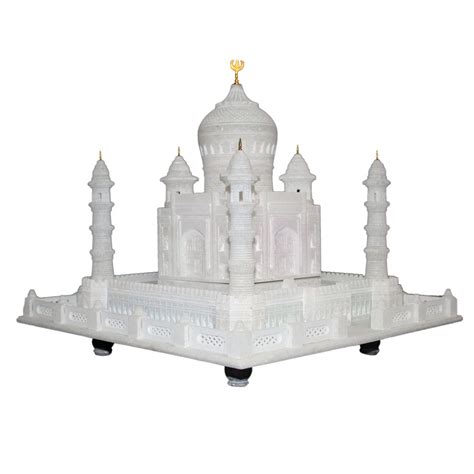 12" Inch White Marble Taj Mahal Miniature Showpiece Gift of Art ...