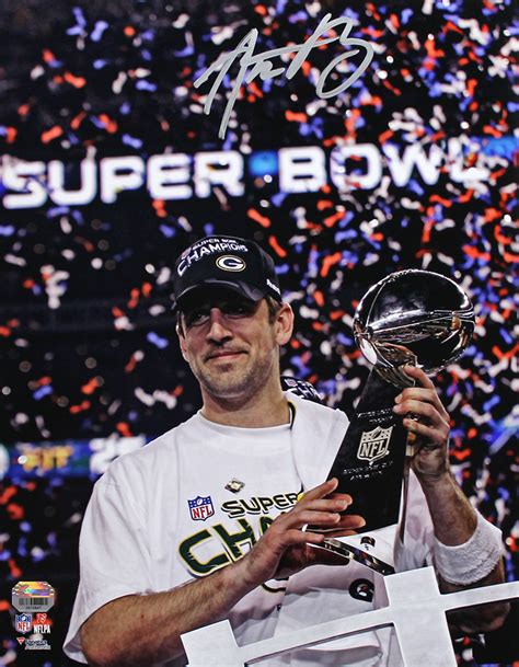 Aaron Rodgers Autographed Green Bay Packers Super Bowl XLV 11x14 Photo