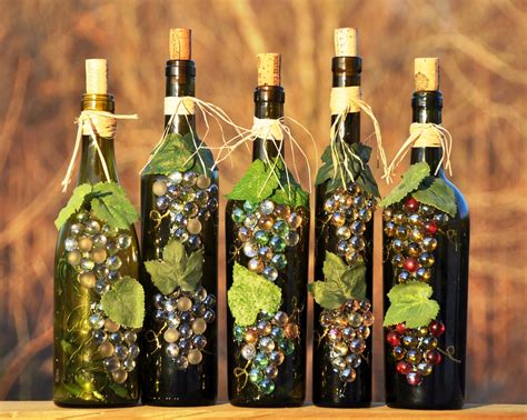 wine bottle recycle craft project ~ crafts and arts ideas