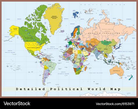 World Map With Countries Labeled And Capitals