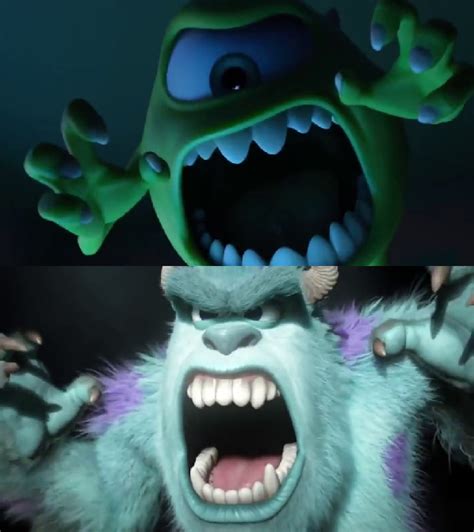 Mike and Sulley Frighting Screams by dlee1293847 on DeviantArt