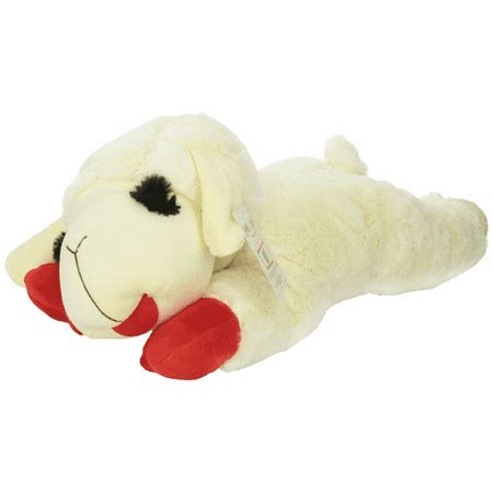 Multipet's Officially Licensed Lamb Chop Jumbo White Plush Dog Toy, 24 ...