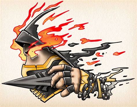 Scorpion - Mortal Kombat, Tattoo Design | Mortal kombat tattoo ...