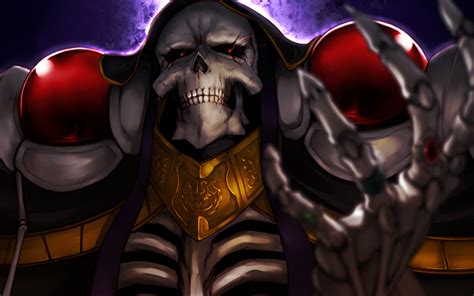 Download wallpapers Ainz Ooal Gown, protagonist, Momonga, manga ...