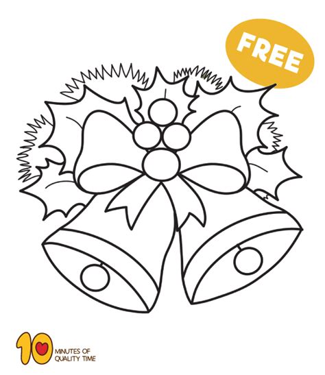 FREE Christmas Jingle Bells Clipart Black and White | Free christmas ...