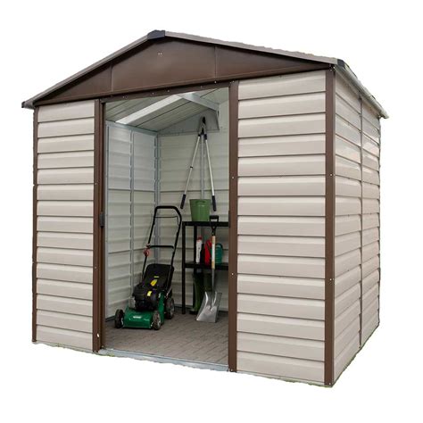 Yardmaster 8 x 6 Shiplap Apex Metal Shed – Pure Garden Buildings