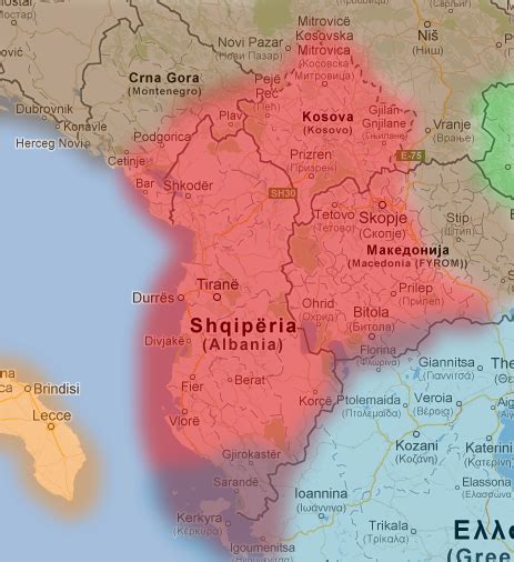 Albanian language distribution by Phillemonmonniksma on DeviantArt