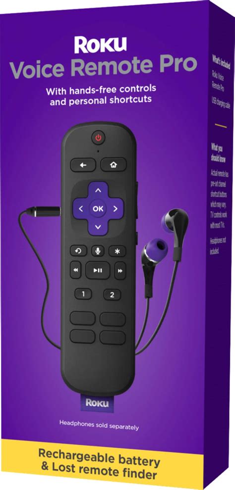 Questions and Answers: Roku Voice Remote Pro – Rechargeable Remote with ...