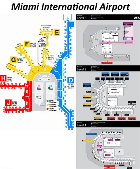 Miami International Airport Terminal Map Terminal Map | Images and ...