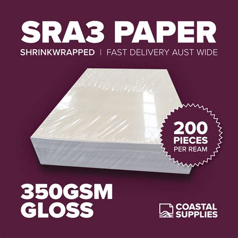 350gsm Gloss SRA3 Paper | Coastal Supplies | Paper Products