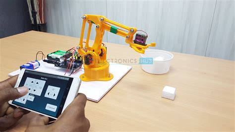 DIY Arduino & Bluetooth Controlled Robotic Arm Project