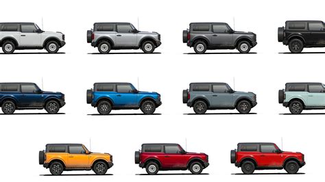 6th Gen Ford Bronco Color Options - Bronco Colors for 2021