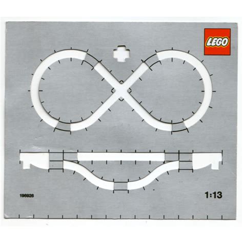 LEGO Train Track Layout Cardboard 1:13 Scale Template | Brick Owl ...