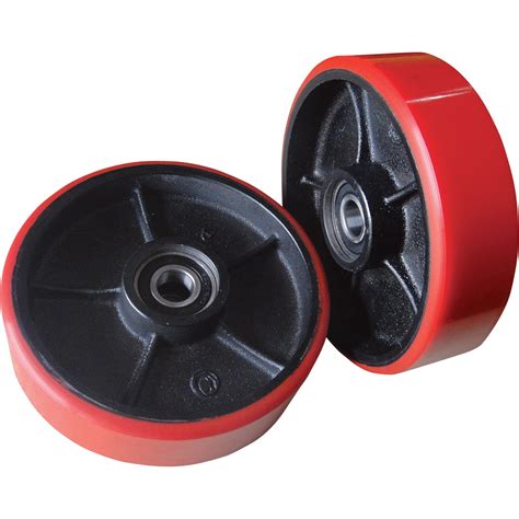 Roughneck Rear Pallet Truck Replacement Wheels — Pair, 7in. Dia ...