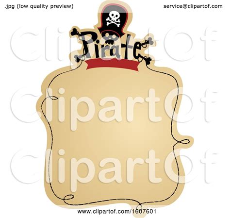 Pirate Banner Clipart by BNP Design Studio #1607601