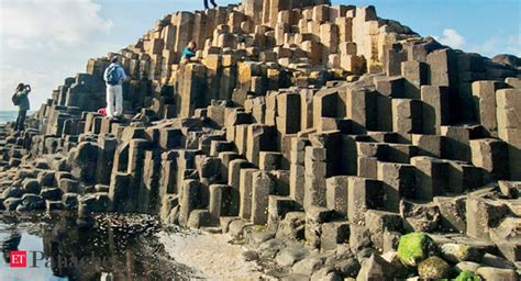 The 40,000-odd basalt formations at the Giant’s Causeway in Northern ...