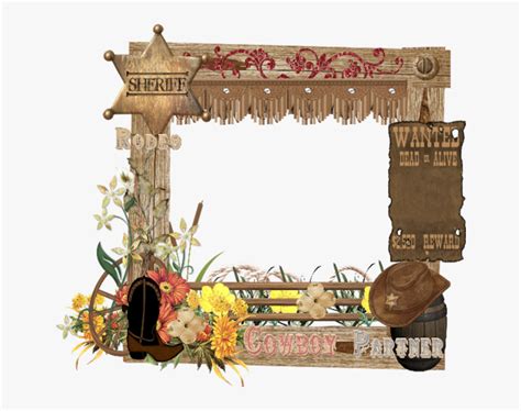 Western Frame Png - Country Western Clip Art Borders, Transparent Png ...