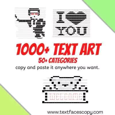 Text Art +1000👌 Ascii Art & Keyboard Art With Text Art Copy And Paste