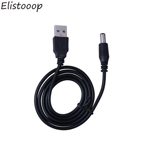 Elistooop USB 5V Charger power Cable to DC 5.5 mm plug jack USB Power ...