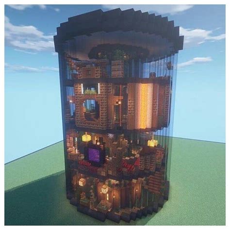 Daily Minecraft Builds on Instagram: “Aquarium glass house?! Rate it 1 ...