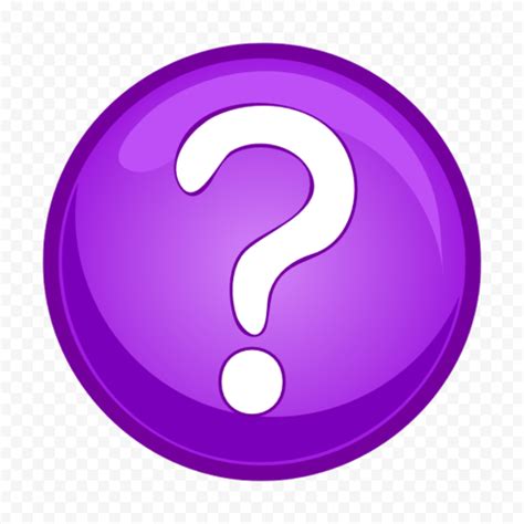 Purple & White Clipart Circle Question Mark Icon | Citypng