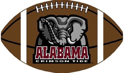 Alabama Football Clipart Black And White