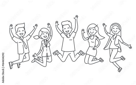 Happy Person Clipart Black And White