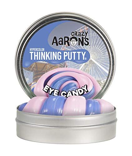 Crazy Aaron's Thinking Putty 4” Tin (3.2 oz) Eye Candy - Heat Sensitive ...