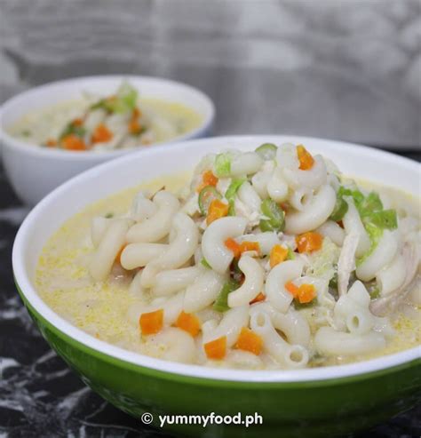 Chicken Macaroni Soup Recipe » Yummy Food Ph