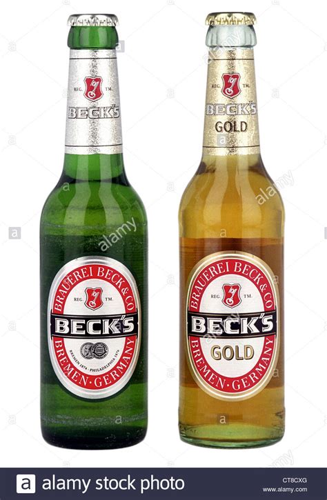 Becks and Becks Gold Beer Bottles Stock Photo, Royalty Free Image ...