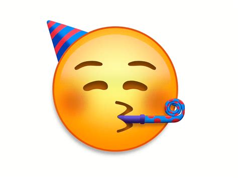 Partying Emoji by Thiago Pacianotto on Dribbble