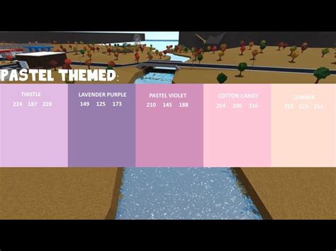 Pastel Color Codes For Bloxburg