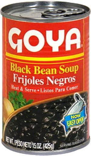 Goya Black Bean 15 Oz Soup - 24 pkg, Nutrition Information | Innit