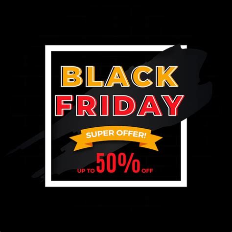 Premium Vector | Black friday sale banner template