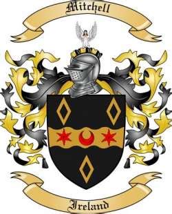 Mitchell Family Crest from Ireland by The Tree Maker