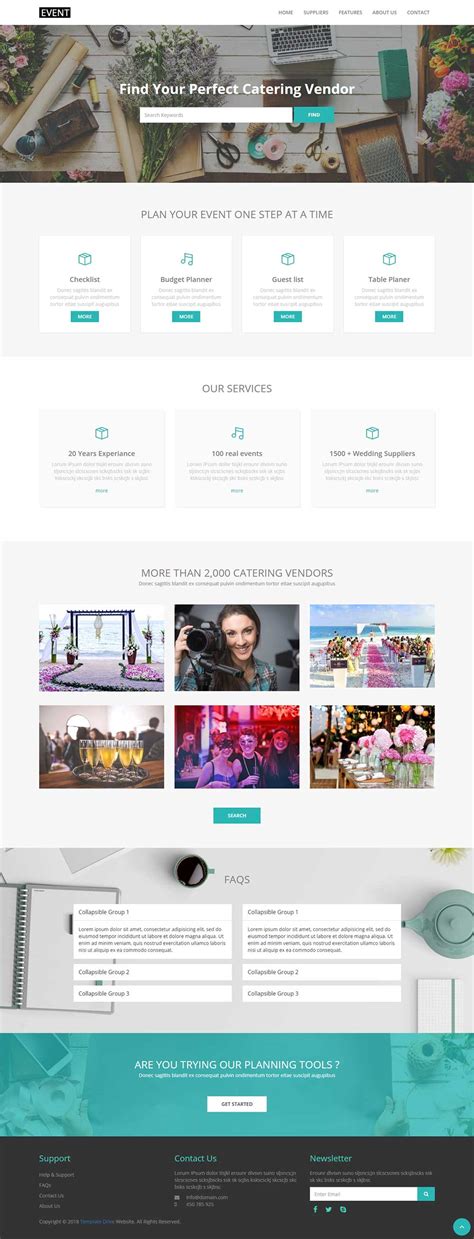 Event Bootstrap 3 Html 5 Responsive Theme - Template Drive