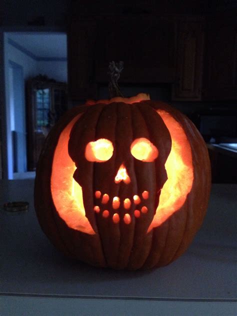 Skull Pumpkin Carving