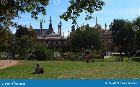 The Royal Pavilion Gardens in Brighton, England Editorial Image - Image ...