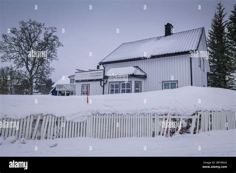 House in Tromso, Norway Stock Photo - Alamy