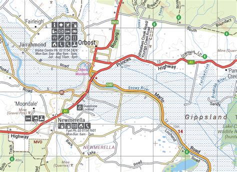 High Country Victoria South East Map Waterproof Hema Maps