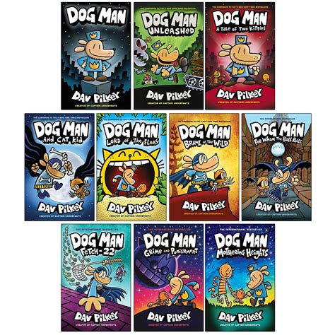 Buy Dog Man Series 1-10 Books Collection Set By Dav Pilkey (Dog Man ...