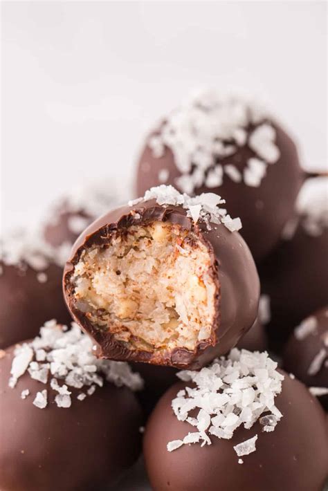 Chocolate Coconut Balls (No-Bake Recipe) - Princess Pinky Girl