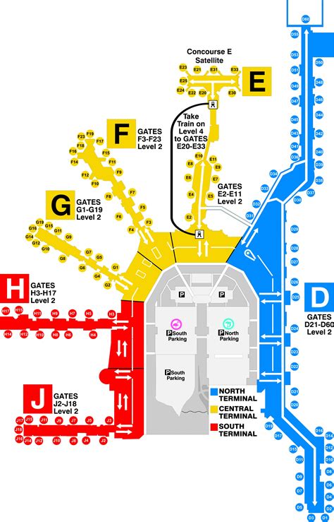 Miami terminal map - Miami airport terminal map (Florida - USA)