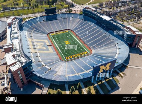 Michigan Stadium, University of Michigan, home of the Wolverines NCAA ...