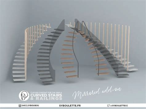 Curved stairs cc sims 4 - Syboulette Custom Content for The Sims 4